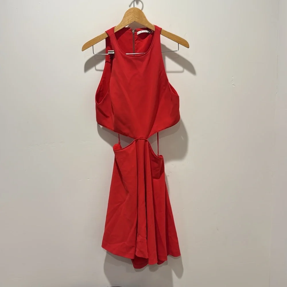 NWT Alice and Olivia cutout mini dress - Picture 3 of 8